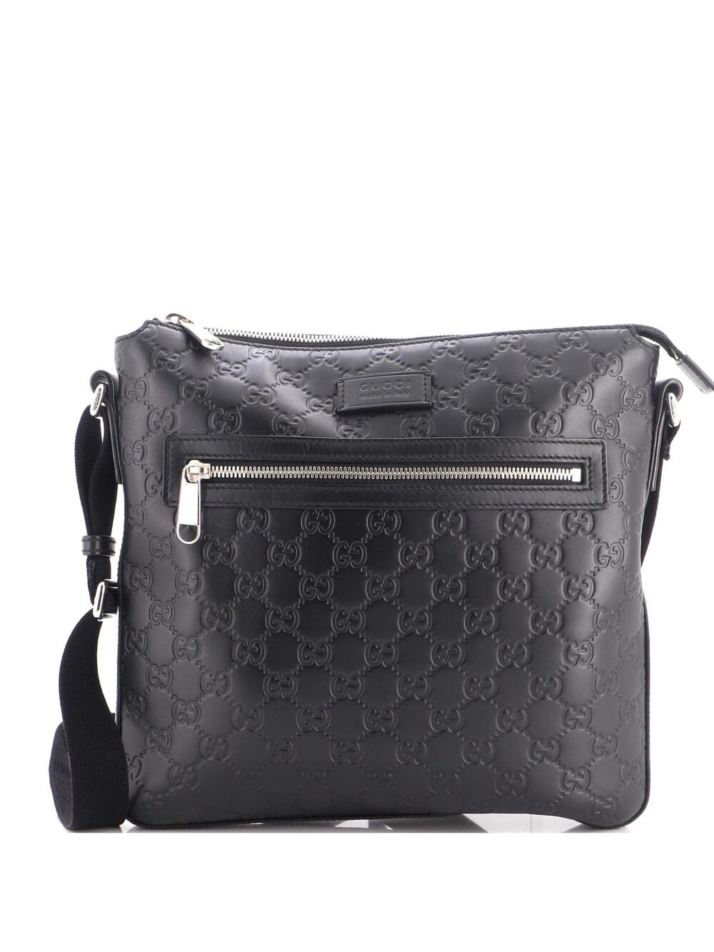 Signature Zip Messenger Bag Guccissima #356482G12B